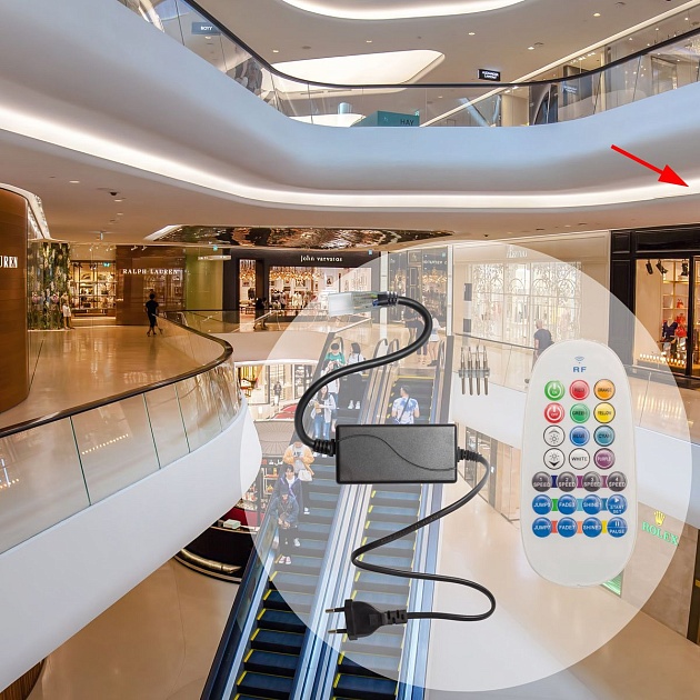 Контроллер RGB OGM с пультом 220V C4-22 изображение 5 Контроллер RGB OGM с пультом 220V C4-22 Фото № 5