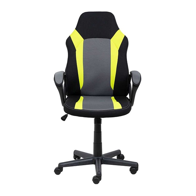 Игровое кресло AksHome Flaviy черный/серый/салатовый, ткань 86377 изображение 8 Игровое кресло AksHome Flaviy черный/серый/салатовый, ткань 86377 Фото № 8