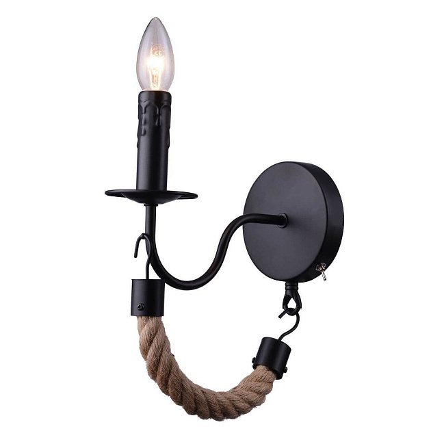Бра Arte Lamp Marsiglia A8956AP-1BK Фото № 1
