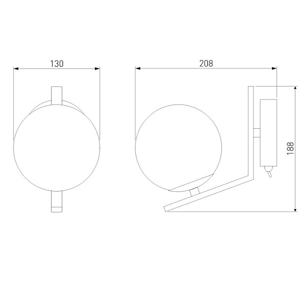 Бра Eurosvet Shape 70131/1 хром Фото № 3