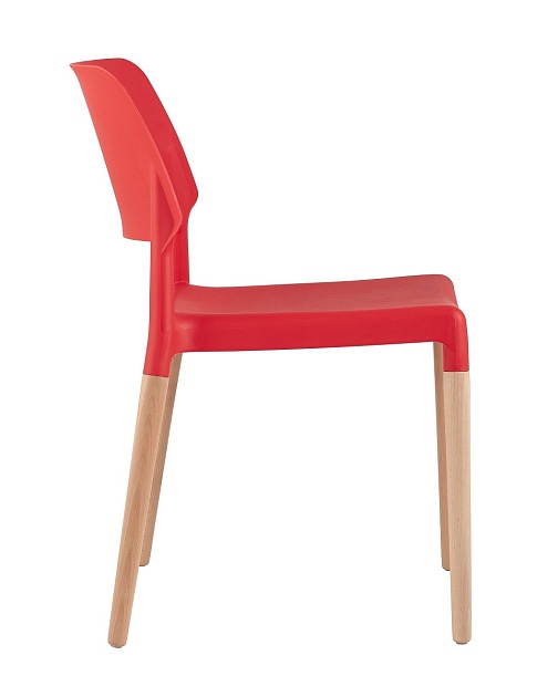 Кухонный стул Stool Group BISTRO красный с деревян. Ножками 8086 RED Фото № 2