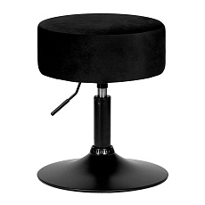 Пуф DOBRIN DANNY BLACK (черный велюр (MJ9-101)) 2050_BlackBase-LM DANNY BLACK