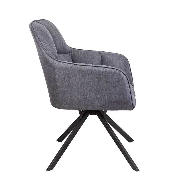 Поворотное кресло AksHome Virginia темно-серый, ткань 70487 Фото № 5