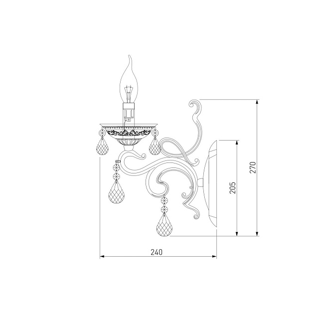 Бра Bogates 701/1 Strotskis изображение 2 Бра Bogates 701/1 Strotskis Фото № 2