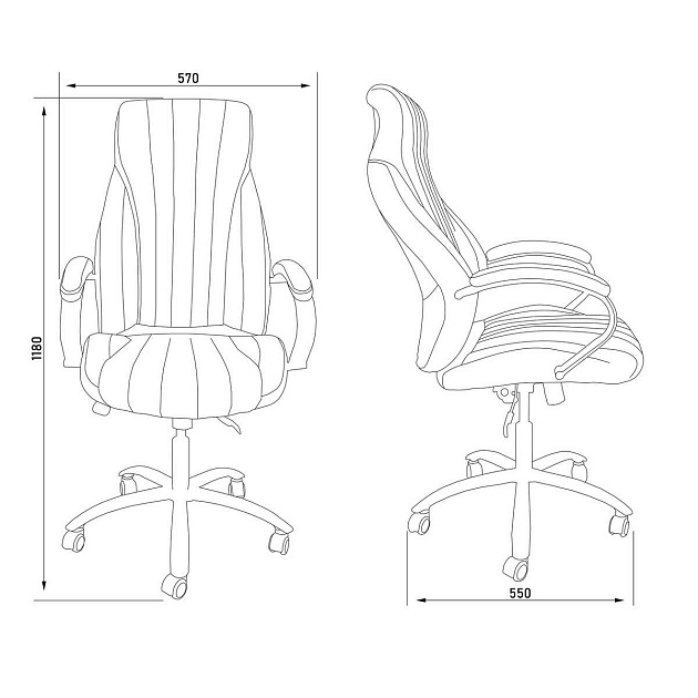Кресло руководителя AksHome Mastif Eco темно-коричневый 51477 Фото № 2