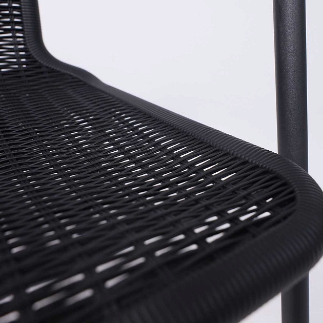 Садовое кресло AksHome Verona PP, ротанг -черный/сталь-черная 94003 Фото № 8