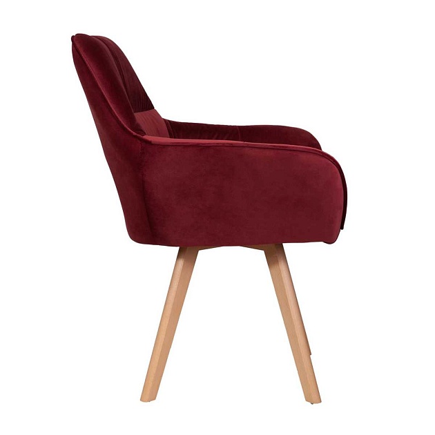 Кресло AksHome Soft красный, велюр 64742 Фото № 4