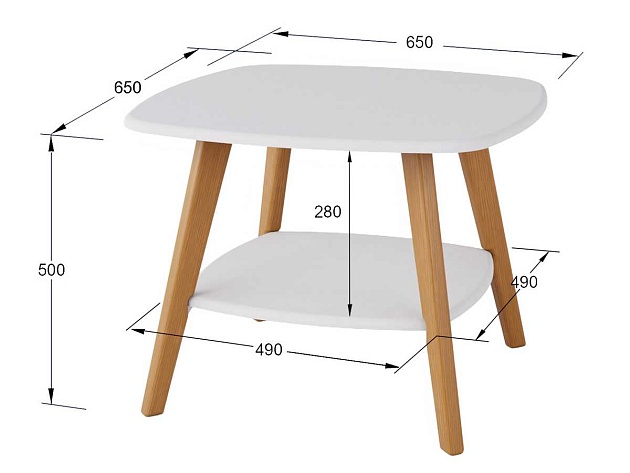 Журнальный стол Мебелик Хадсон 006933 изображение 3 Журнальный стол Мебелик Хадсон 006933 Фото № 3