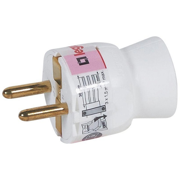 Вилка 2К+3 Legrand Helium 050187 Фото № 1