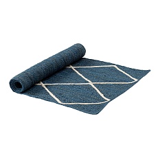 Ковер Tkano из джута темно-синего цвета с геометрическим рисунком из коллекции Ethnic, 70х160 см TK21-DR0011 2