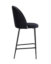 Полубарный стул Stool Group Логан велюр черный AV 413-H75-08(PP) 3