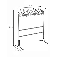 Гардеробная вешалка Мебелик М 12 002497 2