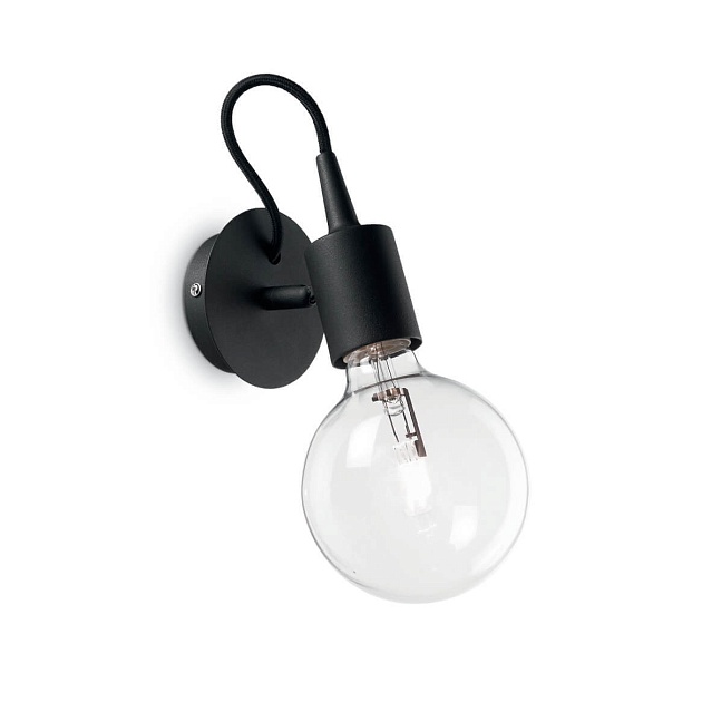 Бра Ideal Lux Edison AP1 Nero 148908 Фото № 1