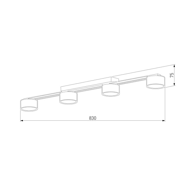 Потолочная люстра TK Lighting 6245 Dallas Black Фото № 2