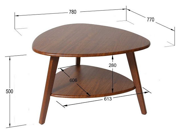 Журнальный стол Мебелик Бруклин 000576 Фото № 3