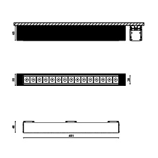 Трековый светодиодный светильник DesignLed SY-DIM-601223-BL-25-WW 007361 1