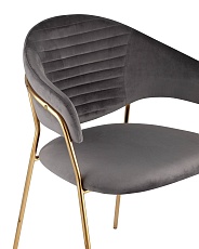 Кухонный стул Stool Group Эвита вельвет темно-серый FDC8022 DARK GREY FUT-81 2