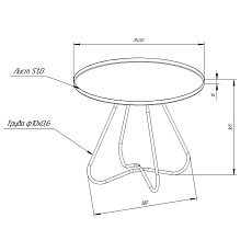 Кофейный стол Мебелик SHT-CT3-2 008655 3