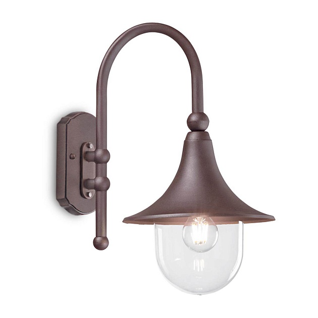 Уличный настенный светильник Ideal Lux Cima AP1 Coffee 246826 Фото № 1