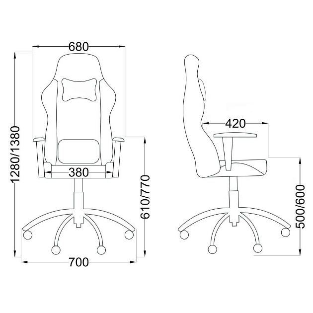 Игровое кресло AksHome Iron салатовый, экокожа 75220 Фото № 2
