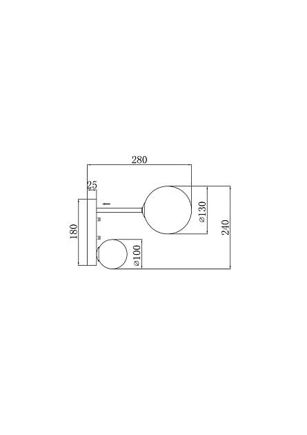 Бра Freya Sphirity FR5376WL-02B изображение 2 Бра Freya Sphirity FR5376WL-02B Фото № 2