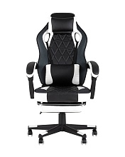 Игровое кресло Stool Group Virage черное с белым BURGENDY YKC 1