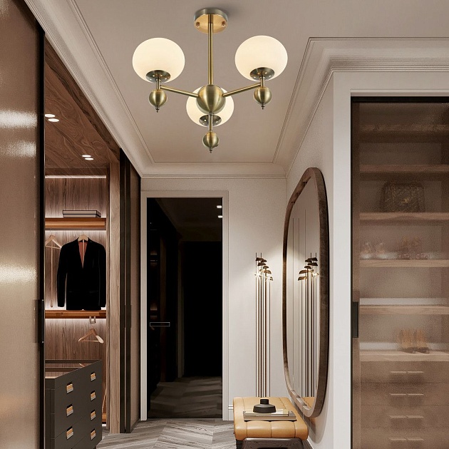 Потолочная люстра Arte Milano Neapolis70307 270307/3 GD Фото № 9