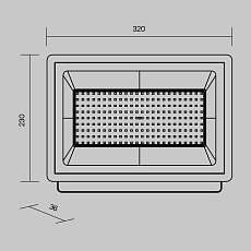 Прожектор светодиодный Maytoni Flood 150W 6500K FL001-L150B6K 1