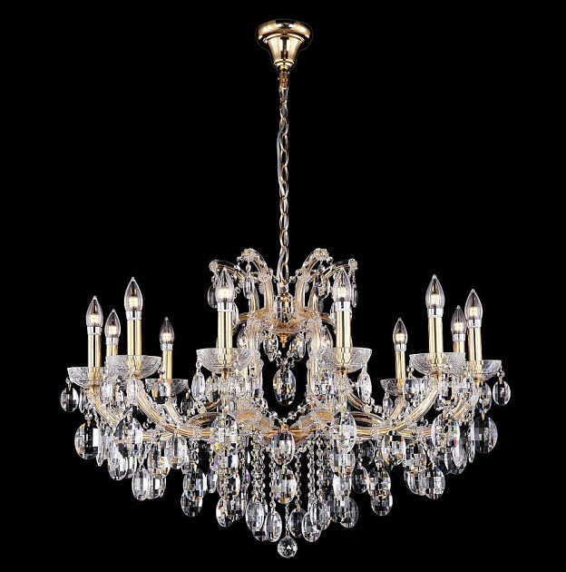 Подвесная люстра Crystal Lux Hollywood SP12 Gold Фото № 1