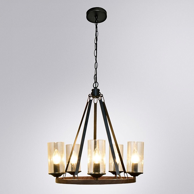 Подвесная люстра Arte Lamp Dalim A7014SP-5BK Фото № 2