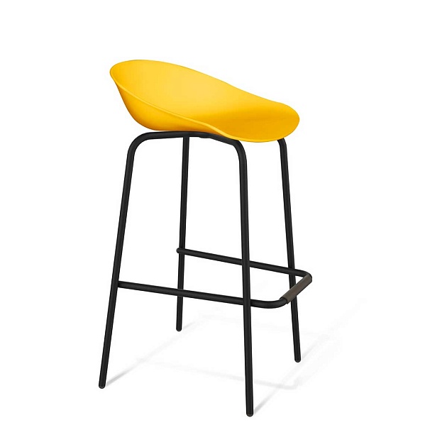 Барный стул Sheffilton SHT-ST19/S29 желтый/черный муар 8030296504 Фото № 1