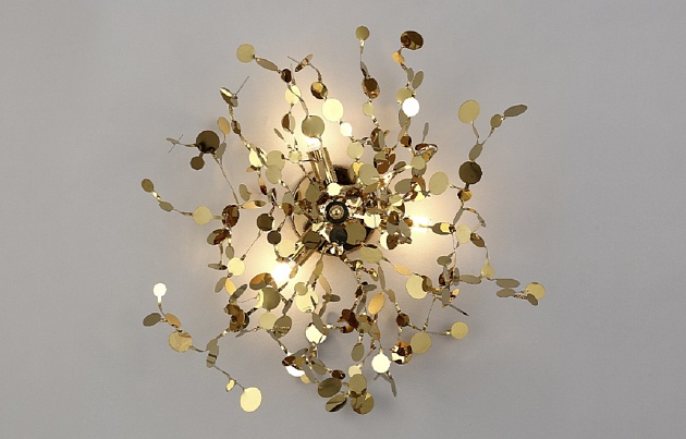 Настенный светильник Crystal Lux GARDEN AP-PL3 D400 GOLD Фото № 3