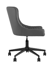 Поворотное кресло Stool Group Ститч Хани экокожа серая MF15F-D X-86 2