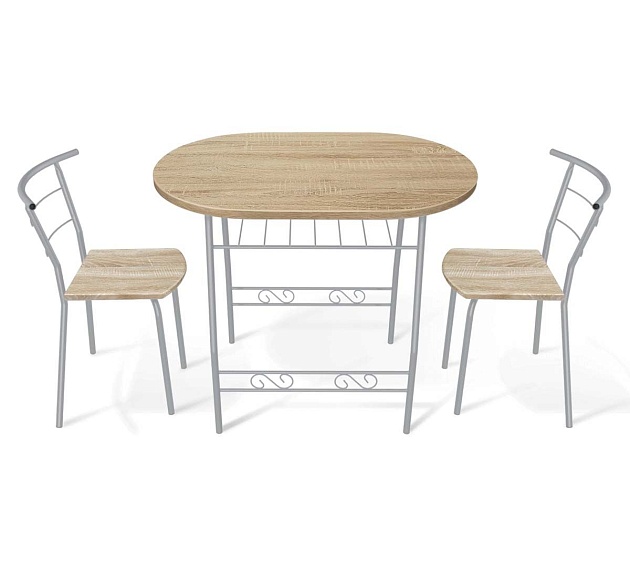 Обеденная группа Sheffilton SHT-DS18 дуб сонома/ал.металлик 0992258302 Фото № 8