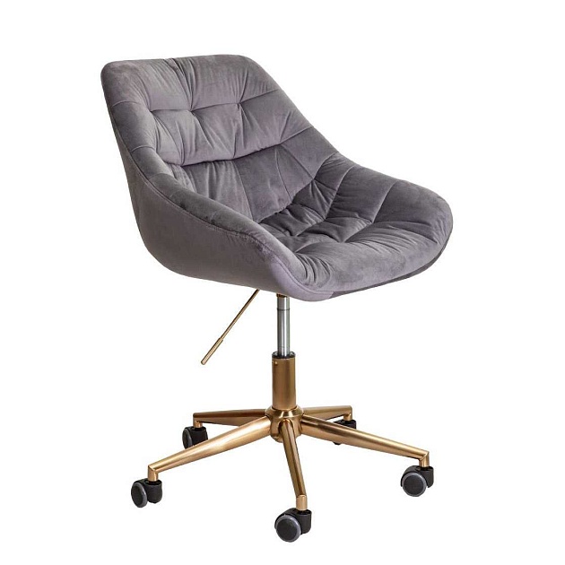 Поворотное кресло AksHome Bali темно-серый, велюр 62697 Фото № 1