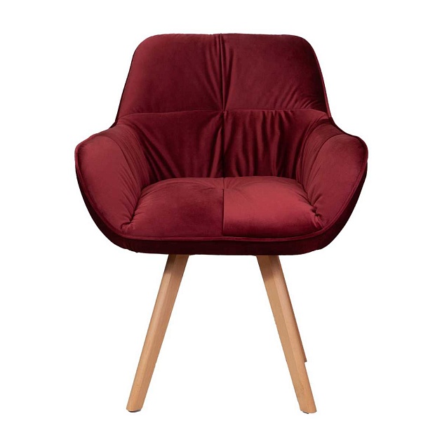 Кресло AksHome Soft красный, велюр 64742 Фото № 5