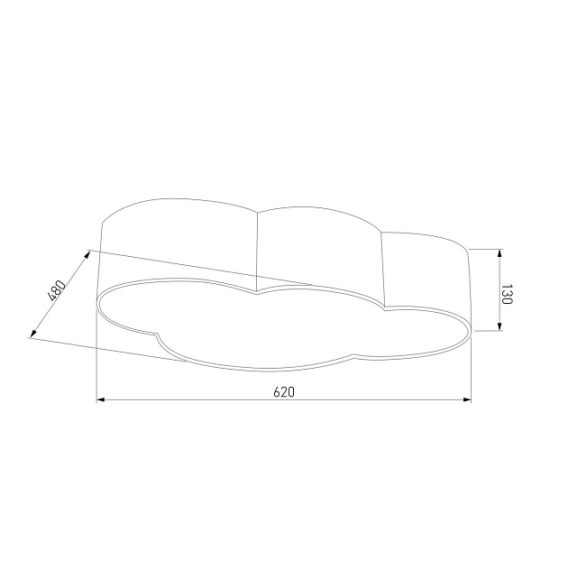 Потолочный светильник TK Lighting 3145 Cloud изображение 2 Потолочный светильник TK Lighting 3145 Cloud Фото № 2