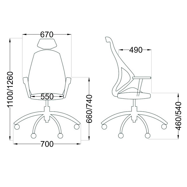 Офисное кресло AksHome Space серый, сетка 45782 изображение 2 Офисное кресло AksHome Space серый, сетка 45782 Фото № 2
