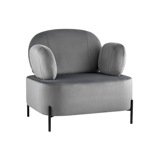 Кресло Stool Group Кэнди велюр серый vd-candy-b27 Фото № 1