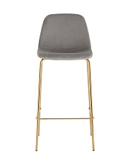 Барный стул Stool Group Валенсия SN велюр серый золотые ножки OS-001B HLR-18 gl 1
