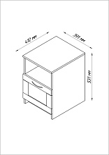 Прикроватная тумба Шведский Стандарт Сириус 2.02.03.010.5 3