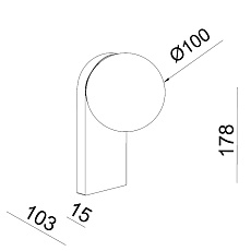 Бра Italline DE-317 bronze 1