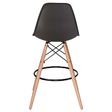 Стул барный DOBRIN DSW BAR (ножки светлый бук, цвет тёмно-серый (GR-04)) 638GPP-LMZL DSW BAR 3