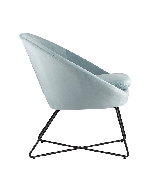 Кресло Stool Group Колумбия вельвет пыльно-голубой DOUMBIA HLR-60 Фото № 3