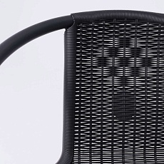 Садовое кресло AksHome Verona PE, иск.роттанг-черный/сталь-черная 94002 4