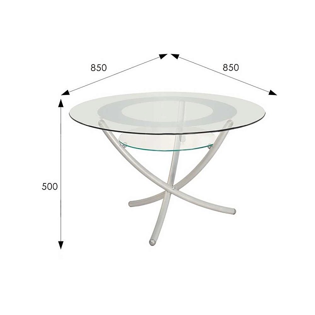 Журнальный стол Мебелик Дуэт 4 001036 изображение 3 Журнальный стол Мебелик Дуэт 4 001036 Фото № 3