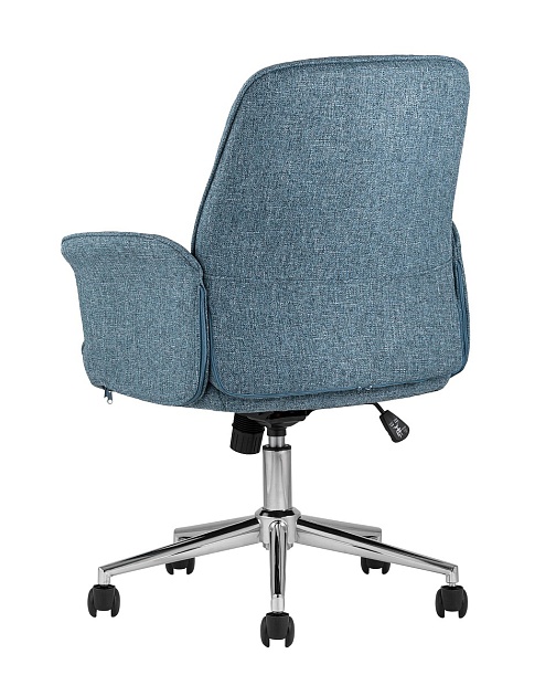 Кресло руководителя Stool Group Simona голубой THOMASINA TWEED BLUE изображение 4 Кресло руководителя Stool Group Simona голубой THOMASINA TWEED BLUE Фото № 4