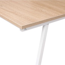 Письменный стол AksHome Coral светлый дуб, лдсп, цвет опоры белый 80042 3
