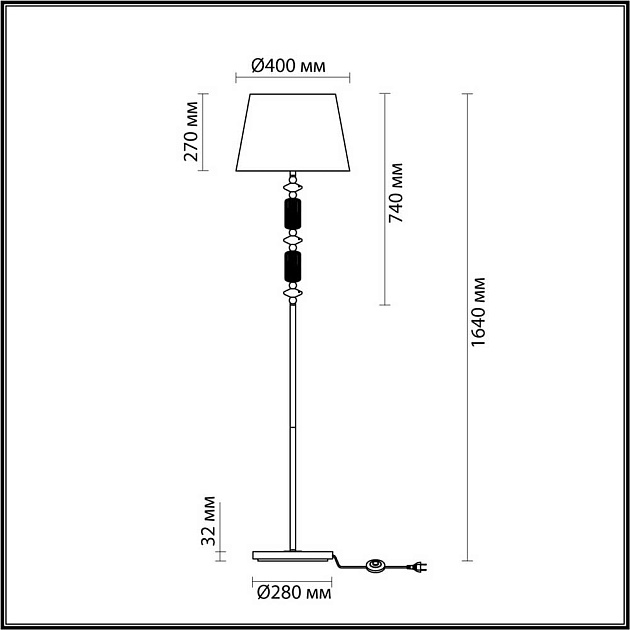 Торшер Odeon Light Classic Candy 4861/1FA изображение 5 Торшер Odeon Light Classic Candy 4861/1FA Фото № 5