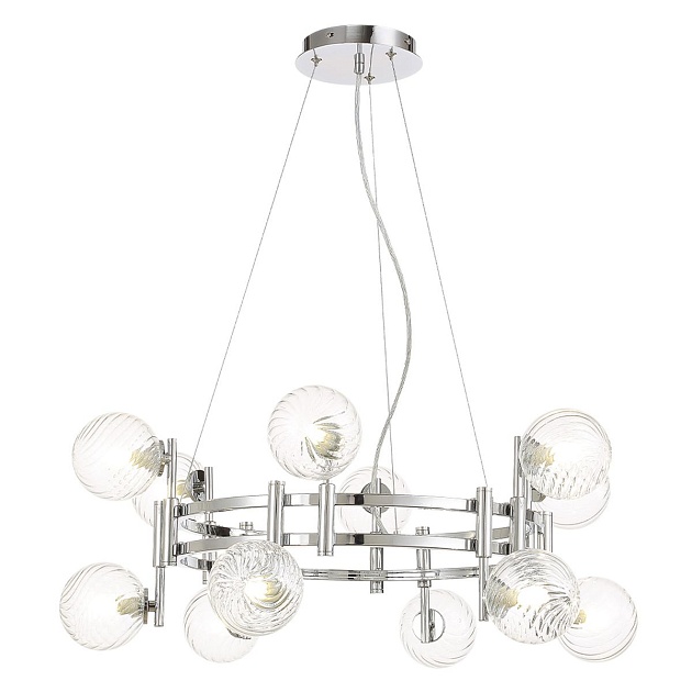 Подвесная люстра Crystal Lux Luxury SP12 Chrome Фото № 3